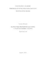 prikaz prve stranice dokumenta Klimatske promjene kao tema u nastavi fizike: valovi