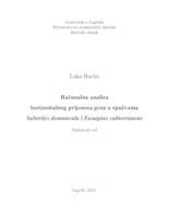 prikaz prve stranice dokumenta Računalna analiza horizontalnog prijenosa gena u spužvama Suberites domuncula i  Eunapius subterraneus