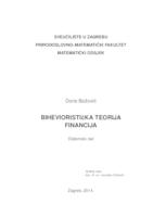 prikaz prve stranice dokumenta Bihevioristička teorija financija