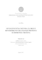 prikaz prve stranice dokumenta Optogenetička metoda za brzo i reverzibilno uklanjanje proteina iz diobenog vretena