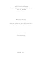 prikaz prve stranice dokumenta Negativni električni kapacitet