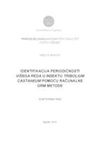 prikaz prve stranice dokumenta Identifikacija periodičnosti višega reda u insektu Tribolium castaneum pomoću računalne grm metode