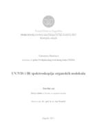 prikaz prve stranice dokumenta UV/VIS i IR spektroskopija organskih molekula