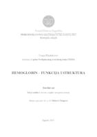 prikaz prve stranice dokumenta Hemoglobin - funkcija i struktura