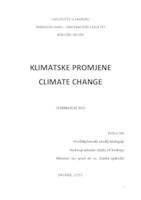 prikaz prve stranice dokumenta Klimatske promjene