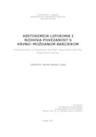 prikaz prve stranice dokumenta Histokemija liposoma i njihova povezanost s krvno–moždanom barijerom  