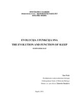 prikaz prve stranice dokumenta Evolucija i funkcija sna