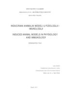 prikaz prve stranice dokumenta Inducirani animalni modeli u fiziologiji i imunologiji