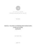 prikaz prve stranice dokumenta Razvoj i validacija biokemijskih indikatora funkcije kožne barijere  