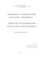 prikaz prve stranice dokumenta Otpornost na temperaturne oscilacije i kriogeneza