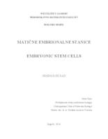 prikaz prve stranice dokumenta Matične embrionalne stanice