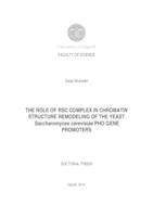 prikaz prve stranice dokumenta Uloga kompleksa RSC u remodeliranju strukture kromatina promotora PHO gena kvasca Saccharomyces cerevisiae  