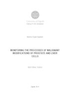 prikaz prve stranice dokumenta Praćenje procesa malignih modifikacija stanica prostate i jetara  