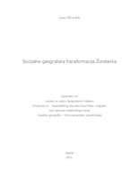 prikaz prve stranice dokumenta Socijalno-geografska transformacija Žumberka