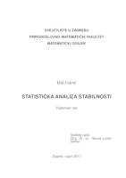 prikaz prve stranice dokumenta Statistička analiza stabilnosti
