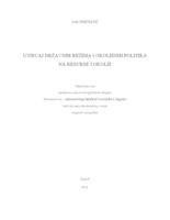 prikaz prve stranice dokumenta Utjecaj državnih režima i okolišnih politika na resurse i okoliš