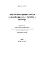prikaz prve stranice dokumenta Uloga sutlanske pruge u razvoju pograničnog prostora Hrvatske i Slovenije