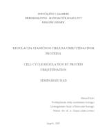 prikaz prve stranice dokumenta Regulacija staničnog ciklusa ubikvitinacijom proteina