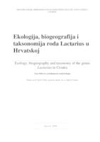 prikaz prve stranice dokumenta Ekologija, biogeografija i taksonomija roda Lactarius u Hrvatskoj