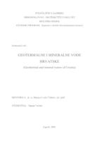 prikaz prve stranice dokumenta Geotermalne i mineralne vode Hrvatske