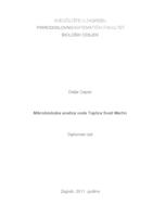 prikaz prve stranice dokumenta Mikrobiološka analiza vode Toplica Sveti Martin
