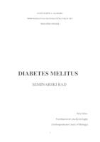 prikaz prve stranice dokumenta Diabetes melitus