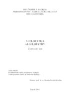 prikaz prve stranice dokumenta Alelopatija