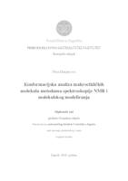 Poveznica na dokument Konformacijska analiza makrocikličkih molekula metodama spektroskopije NMR i molekulskog modeliranja