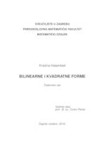 prikaz prve stranice dokumenta Bilinearne i kvadratne forme