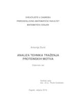 prikaz prve stranice dokumenta Analiza tehnika traženja proteinskih motiva