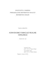 prikaz prve stranice dokumenta Konveksne funkcije realne varijable