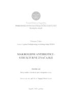 prikaz prve stranice dokumenta Makrolidni antibiotici – strukturne značajke
