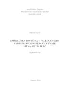 prikaz prve stranice dokumenta Emerzijska površina u paleocenskim karbonatnim naslagama uvale Likva, otok Brač