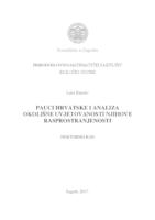 prikaz prve stranice dokumenta Pauci Hrvatske i analiza okolišne uvjetovanosti njihove rasprostranjenosti