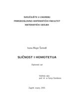 prikaz prve stranice dokumenta Sličnost i homotetija