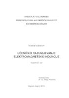 prikaz prve stranice dokumenta Učeničko razumijevanje elektromagnetske indukcije