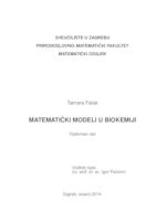 prikaz prve stranice dokumenta Matematički modeli u biokemiji
