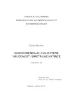 prikaz prve stranice dokumenta Subdiferencijal svojstvene vrijednosti simetrične matrice