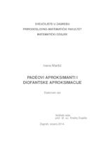 prikaz prve stranice dokumenta Padeovi aproksimanti i diofantske aproksimacije