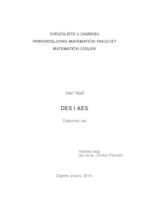 prikaz prve stranice dokumenta DES i AES