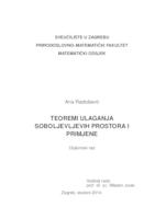 prikaz prve stranice dokumenta Teoremi ulaganja Soboljevljevih prostora i primjene