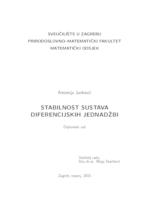 prikaz prve stranice dokumenta Stabilnost sustava diferencijskih jednadžbi