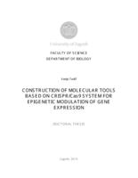 prikaz prve stranice dokumenta Construction of molecular tools based on CRISPR/Cas9 system  for epigenetic modulation of gene expression