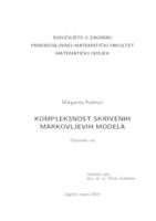prikaz prve stranice dokumenta Kompleksnost skrivenih Markovljevih modela
