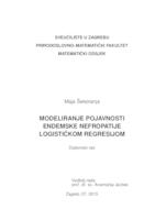 prikaz prve stranice dokumenta Modeliranje pojavnosti endemske nefropatije logističkom regresijom