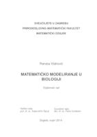 prikaz prve stranice dokumenta Matematičko modeliranje u biologiji