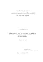 prikaz prve stranice dokumenta Izračunljivost u euklidskom prostoru