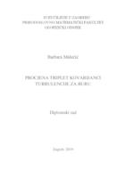 prikaz prve stranice dokumenta Procjena triplet kovarijanci turbulencije za buru