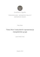 prikaz prve stranice dokumenta Theta liftovi ireducibilnih reprezentacija metaplektičke grupe