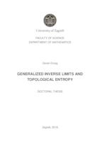 prikaz prve stranice dokumenta Generalized inverse limits and topological entropy